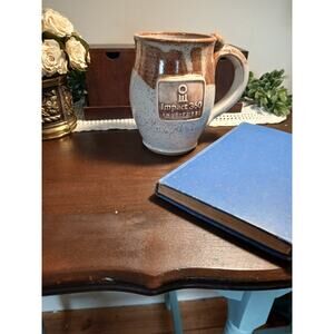 Handmade Impact 360 Institute Pottery Mug - Speckled Stoneware Coffee Cup